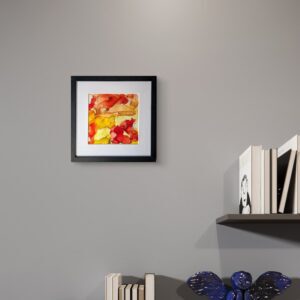 Alcohol Ink Wandbild 30x30 'Fire'