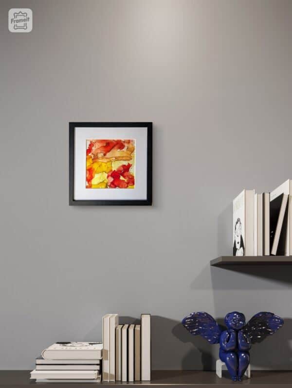 Alcohol Ink Wandbild 30x30 'Fire'
