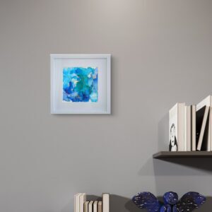 Alcohol Ink Wandbild 30x30 'Ocean'