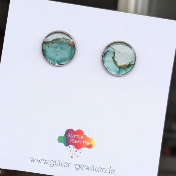 Ohrstecker Alcohol Ink (S0027)