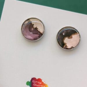 Ohrstecker Alcohol Ink (S0103)
